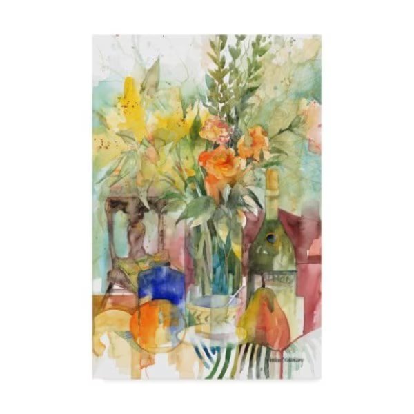 Annelein Beukenkamp 'Blue Bottle' Canvas Art, 30x47, Trademark Fine Art, Mfr#: ALI38247-C3047GG